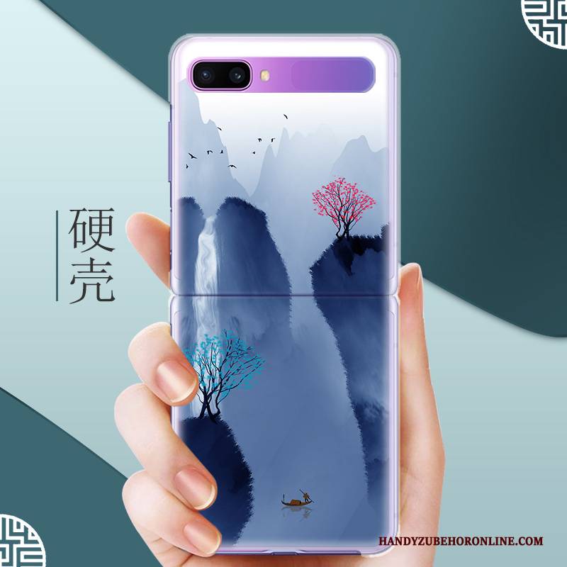 Hülle Samsung Z Flip Karikatur Neu Handyhüllen, Case Samsung Z Flip Schutz Transparent Angepasst