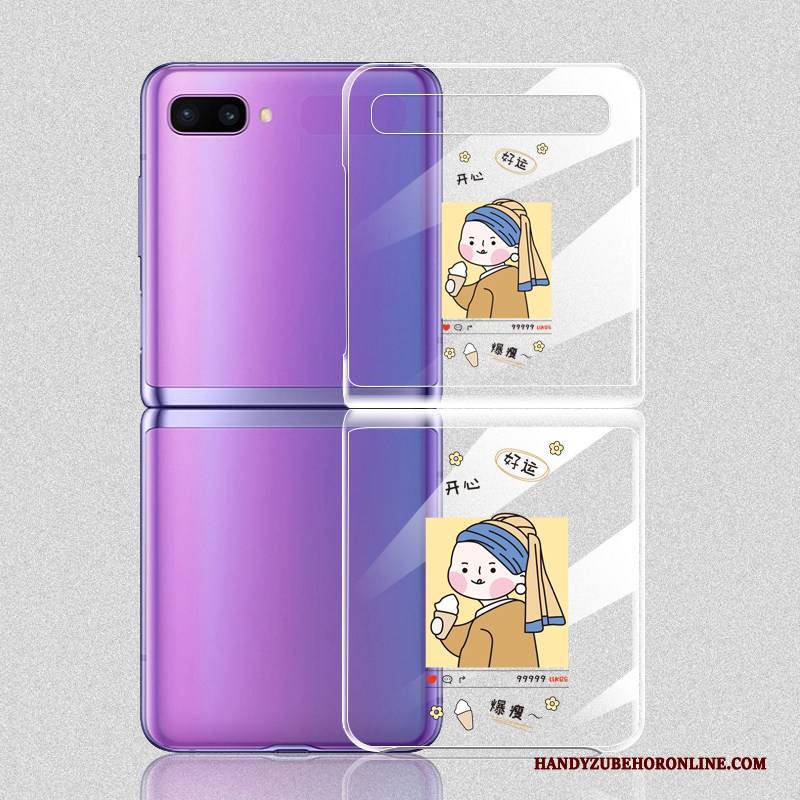 Hülle Samsung Z Flip Karikatur Trendmarke Falten, Case Samsung Z Flip Kreativ Transparent Handyhüllen