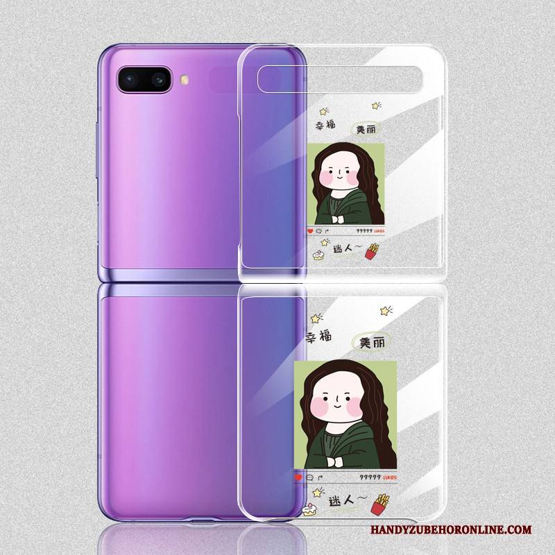 Hülle Samsung Z Flip Karikatur Trendmarke Falten, Case Samsung Z Flip Kreativ Transparent Handyhüllen