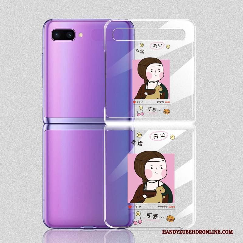 Hülle Samsung Z Flip Karikatur Trendmarke Falten, Case Samsung Z Flip Kreativ Transparent Handyhüllen