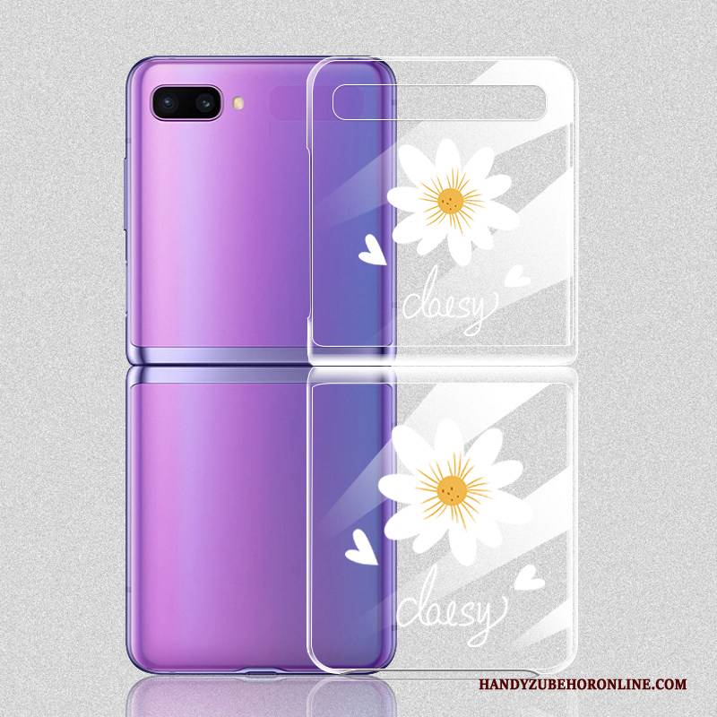 Hülle Samsung Z Flip Mode Transparent Blumen, Case Samsung Z Flip Schutz Liebhaber Handyhüllen