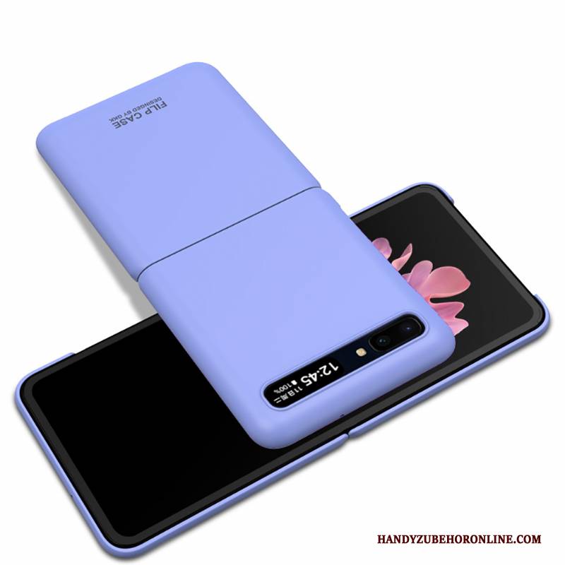 Hülle Samsung Z Flip Taschen Anti-sturz Schlank, Case Samsung Z Flip Schutz Split Schwarz