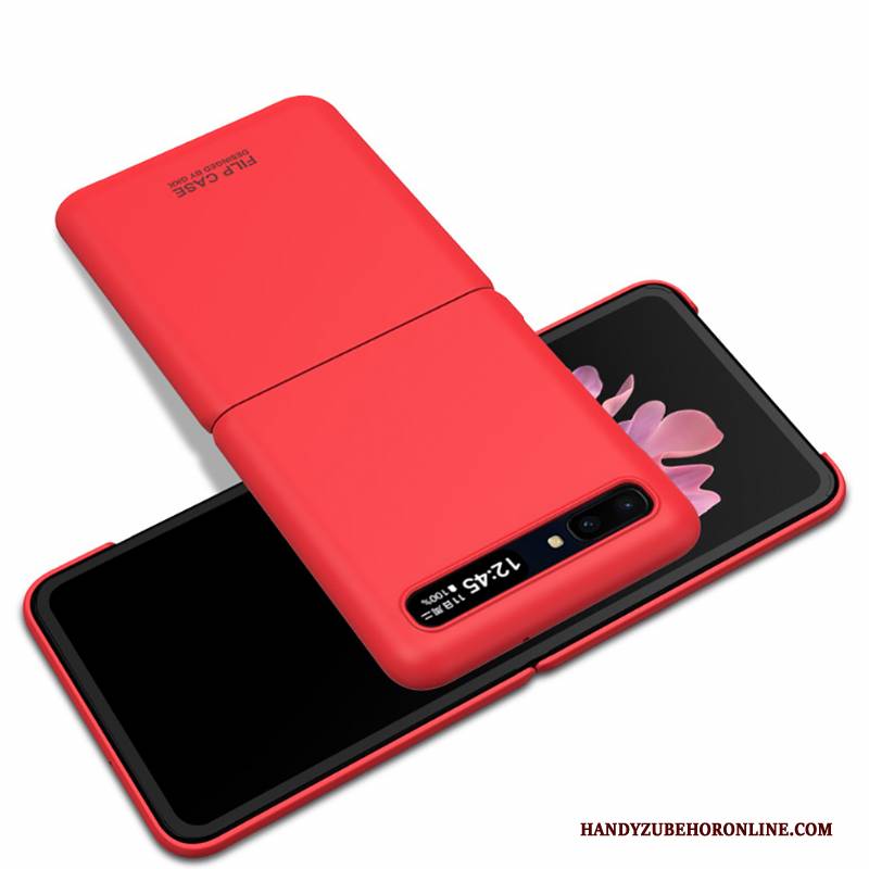 Hülle Samsung Z Flip Taschen Anti-sturz Schlank, Case Samsung Z Flip Schutz Split Schwarz