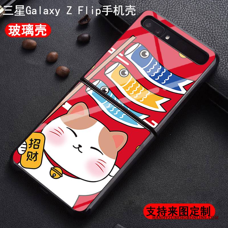 Hülle Samsung Z Flip Weiche Katzen Angepasst, Case Samsung Z Flip Taschen Handyhüllen Neu