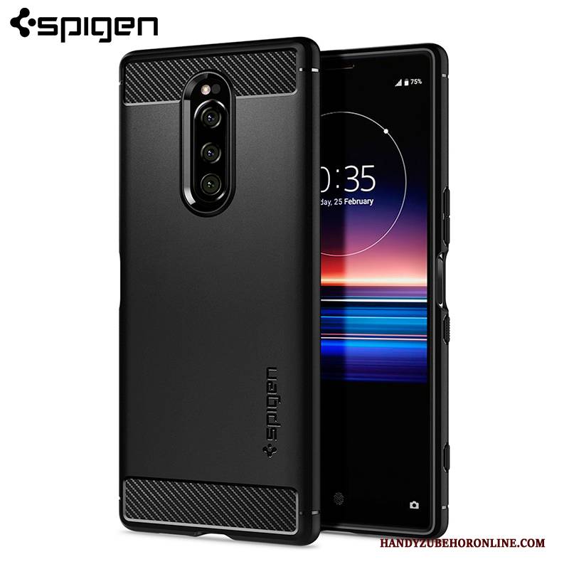 Hülle Sony Xperia 1 Taschen Handyhüllen Nubuck, Case Sony Xperia 1 Silikon Transparent Anti-sturz