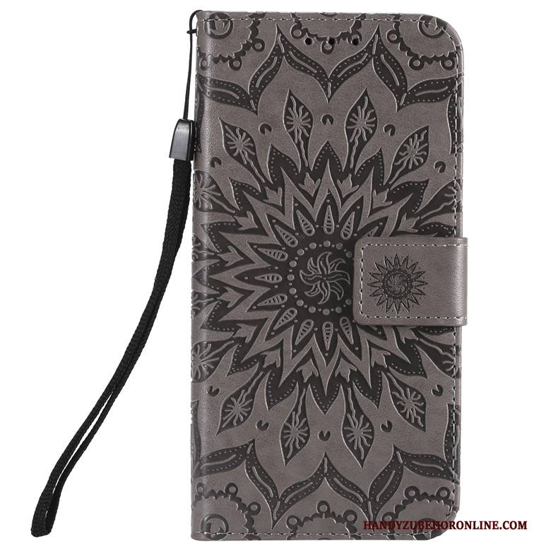 Hülle Sony Xperia 10 Folio Blumen Handyhüllen, Case Sony Xperia 10 Silikon Anti-sturz Sonne