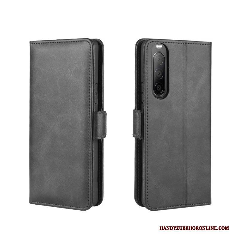 Hülle Sony Xperia 10 Ii Schutz Schnalle Handyhüllen, Case Sony Xperia 10 Ii Folio Anti-sturz Karte