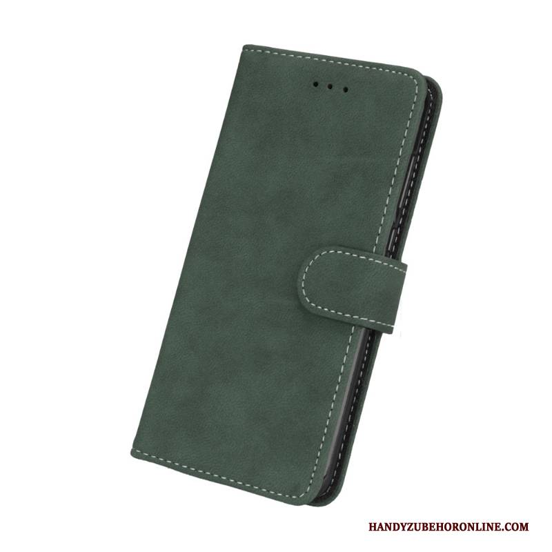 Hülle Sony Xperia 10 Plus Schutz Grün Nubuck, Case Sony Xperia 10 Plus Weiche Handyhüllen