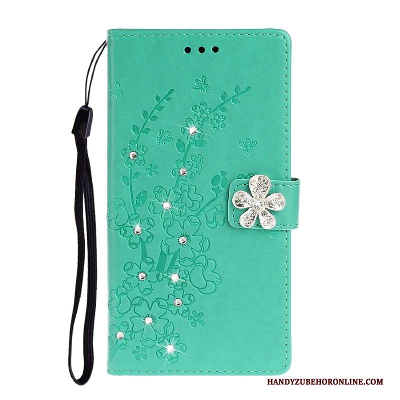 Hülle Sony Xperia 5 Lederhülle Handyhüllen Rosa, Case Sony Xperia 5 Silikon Pflaumenblüte