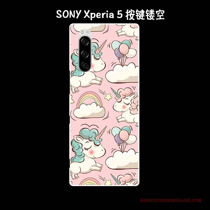 Hülle Sony Xperia 5 Silikon Kunst Handyhüllen, Case Sony Xperia 5 Retro Grün Anti-sturz