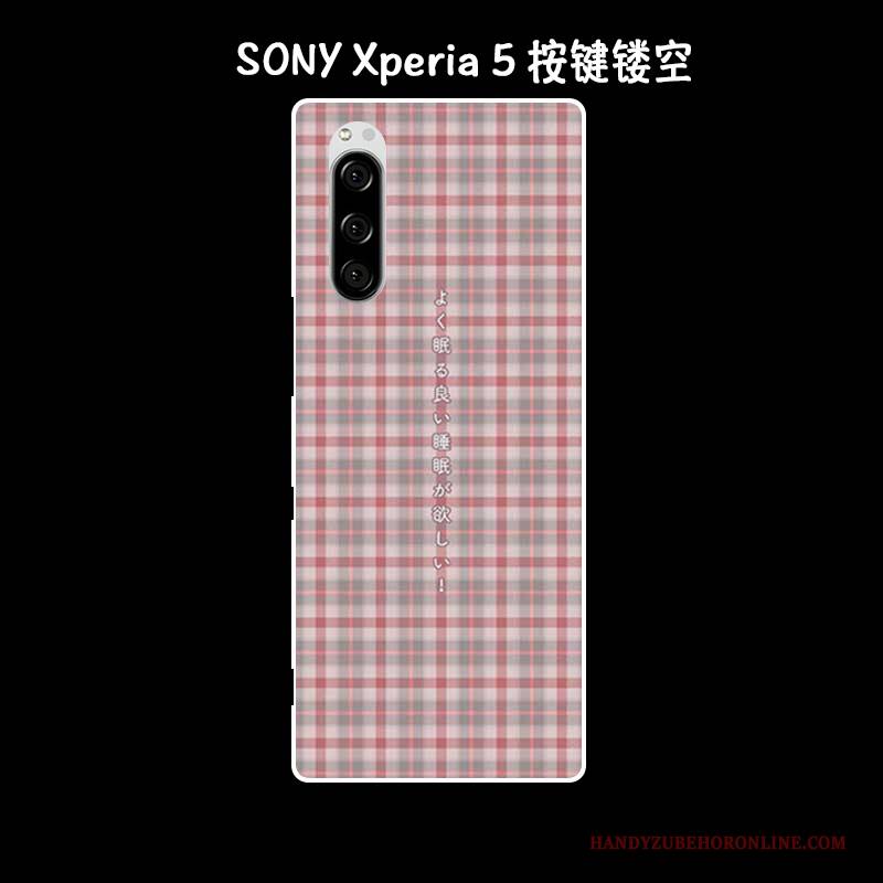 Hülle Sony Xperia 5 Silikon Kunst Handyhüllen, Case Sony Xperia 5 Retro Grün Anti-sturz