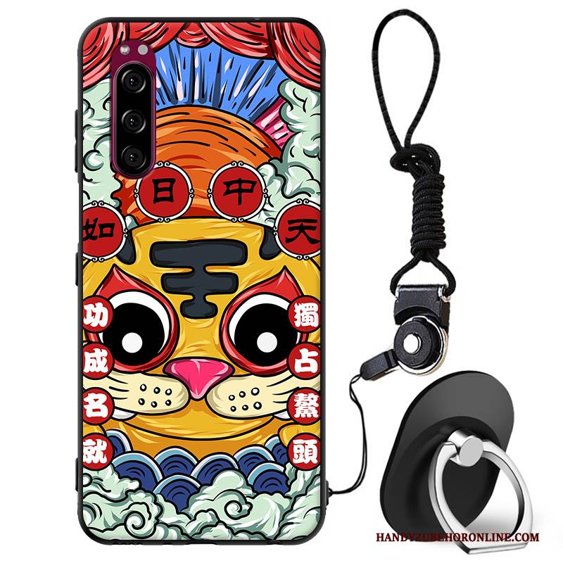 Hülle Sony Xperia 5 Taschen Chinesische Art Anti-sturz, Case Sony Xperia 5 Weiche Gelb Trend