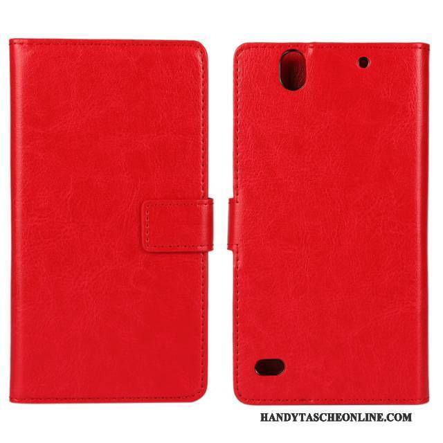 Hülle Sony Xperia C4 Lederhülle Schwarz Handyhüllen, Case Sony Xperia C4 Schutz Blau