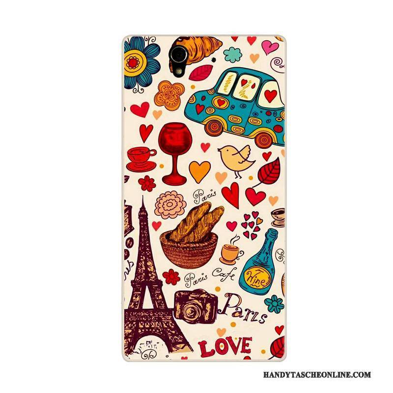 Hülle Sony Xperia C4 Taschen Handyhüllen Anti-sturz, Case Sony Xperia C4 Karikatur Rosa