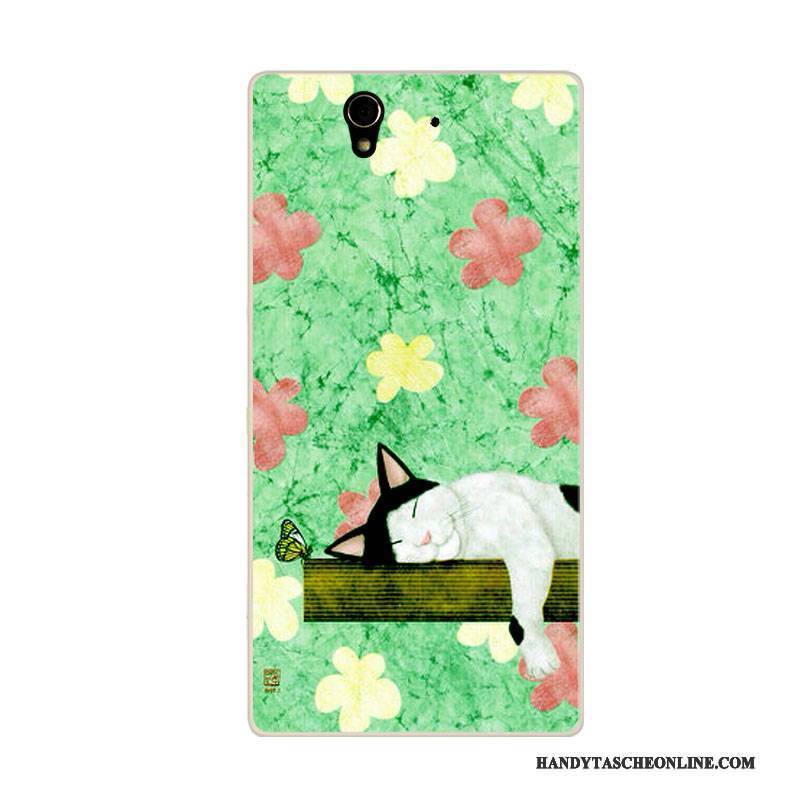 Hülle Sony Xperia C4 Taschen Handyhüllen Anti-sturz, Case Sony Xperia C4 Karikatur Rosa