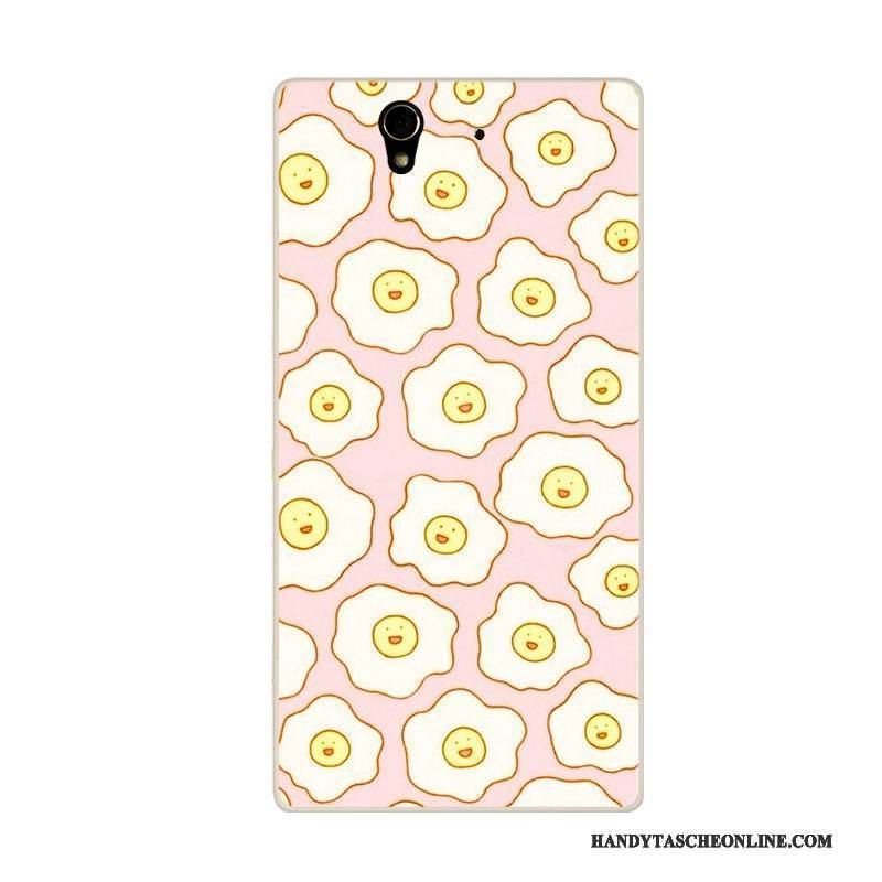 Hülle Sony Xperia C4 Taschen Handyhüllen Anti-sturz, Case Sony Xperia C4 Karikatur Rosa