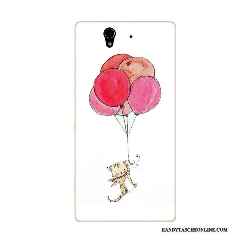 Hülle Sony Xperia C4 Taschen Handyhüllen Anti-sturz, Case Sony Xperia C4 Karikatur Rosa