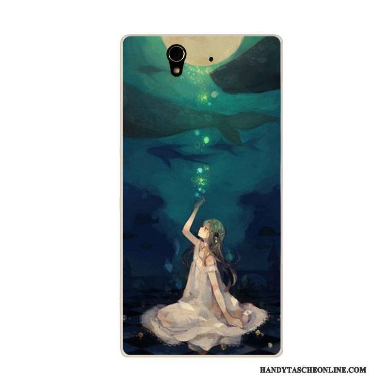 Hülle Sony Xperia C4 Taschen Handyhüllen Anti-sturz, Case Sony Xperia C4 Karikatur Rosa