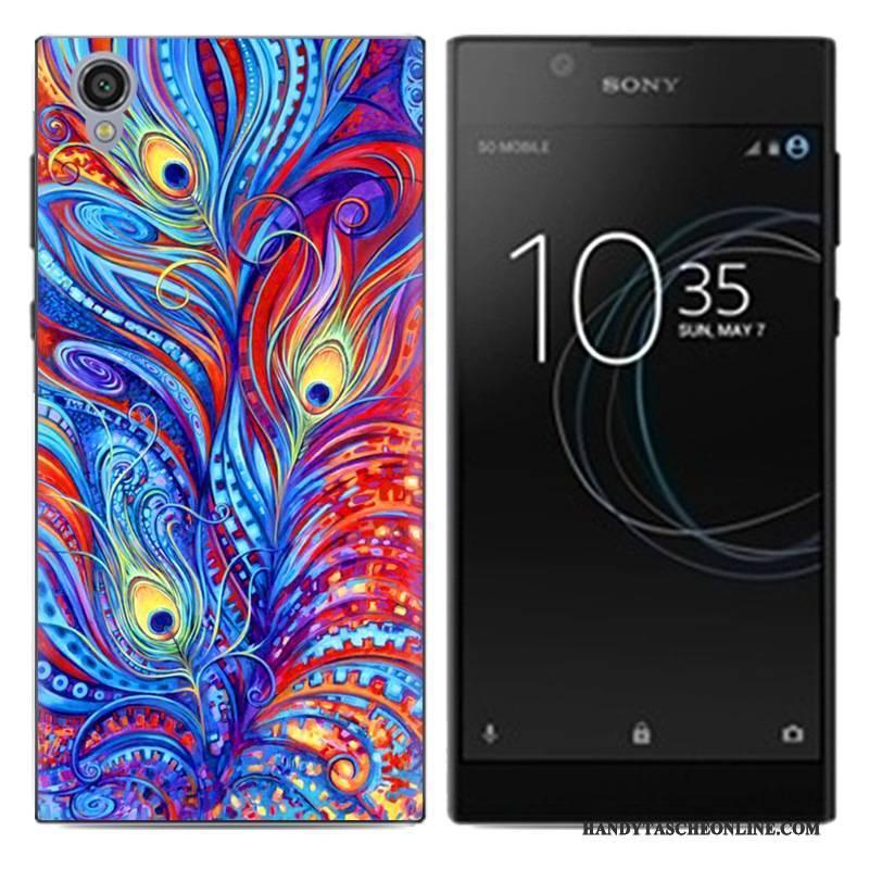 Hülle Sony Xperia L1 Kreativ Weiß Anti-sturz, Case Sony Xperia L1 Weiche Pu Handyhüllen