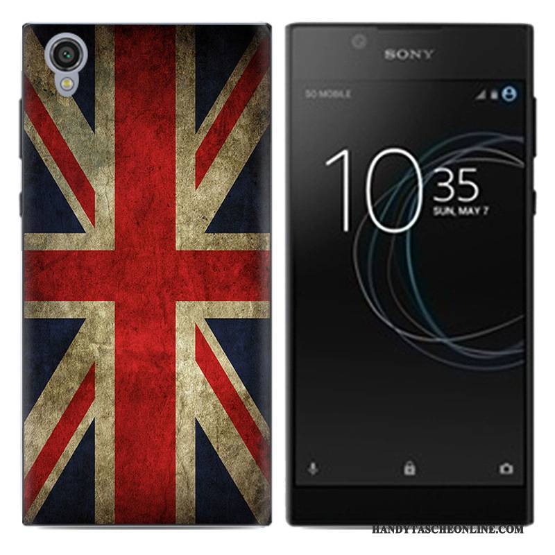 Hülle Sony Xperia L1 Kreativ Weiß Anti-sturz, Case Sony Xperia L1 Weiche Pu Handyhüllen