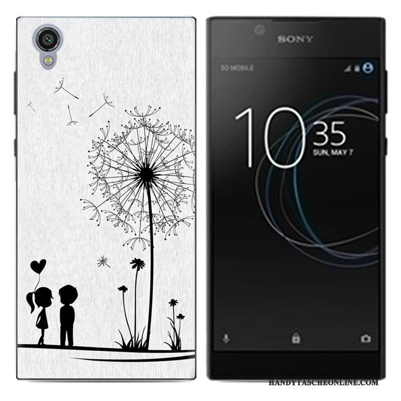 Hülle Sony Xperia L1 Kreativ Weiß Anti-sturz, Case Sony Xperia L1 Weiche Pu Handyhüllen