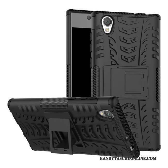 Hülle Sony Xperia L1 Schutz Blau Nubuck, Case Sony Xperia L1 Taschen Handyhüllen Anti-sturz