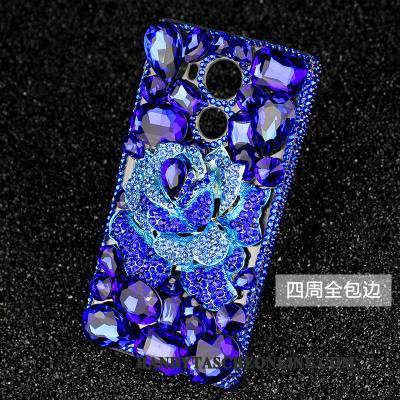 Hülle Sony Xperia L1 Strass Handyhüllen Anti-sturz, Case Sony Xperia L1 Silikon Rosa