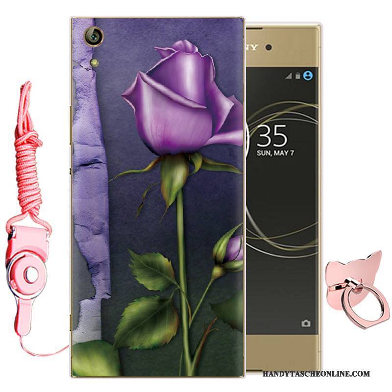 Hülle Sony Xperia L1 Weiche Handyhüllen Grün, Case Sony Xperia L1 Karikatur