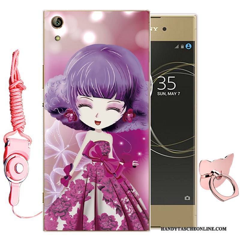 Hülle Sony Xperia L1 Weiche Handyhüllen Grün, Case Sony Xperia L1 Karikatur