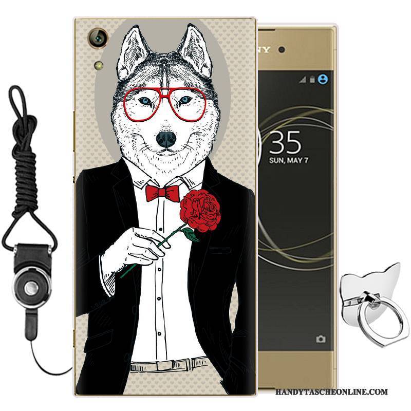 Hülle Sony Xperia L1 Weiche Handyhüllen Grün, Case Sony Xperia L1 Karikatur