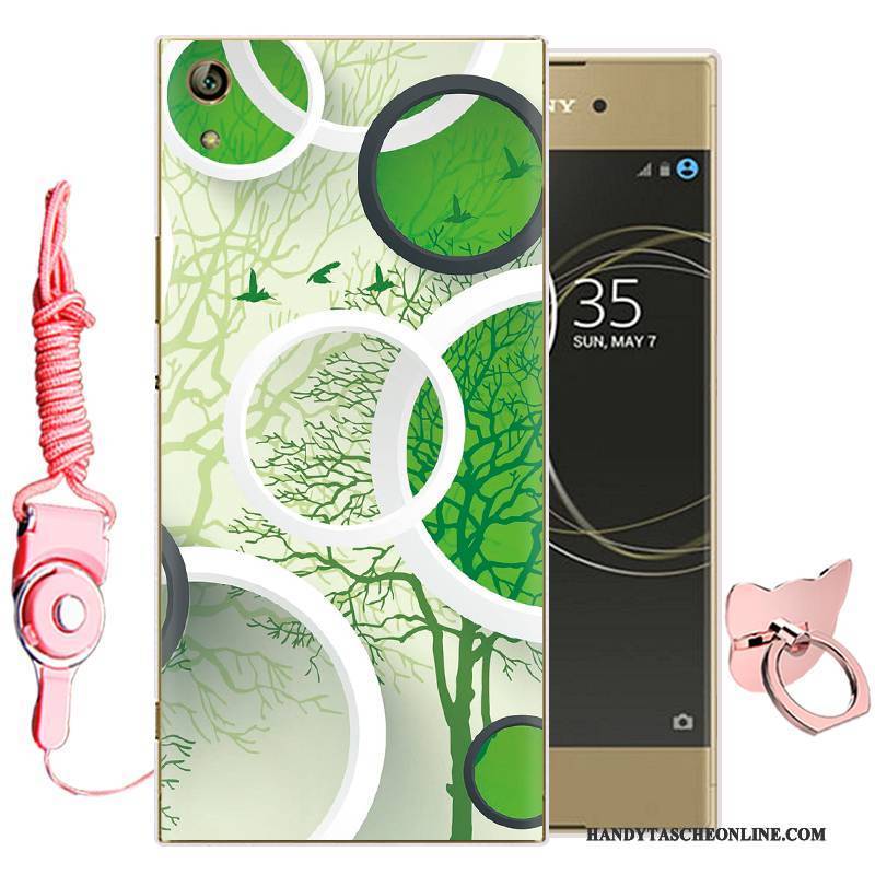 Hülle Sony Xperia L1 Weiche Handyhüllen Grün, Case Sony Xperia L1 Karikatur