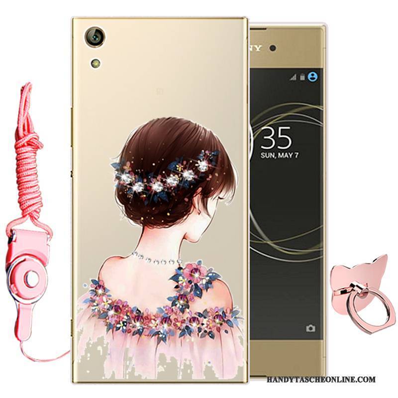 Hülle Sony Xperia L1 Weiche Handyhüllen Grün, Case Sony Xperia L1 Karikatur