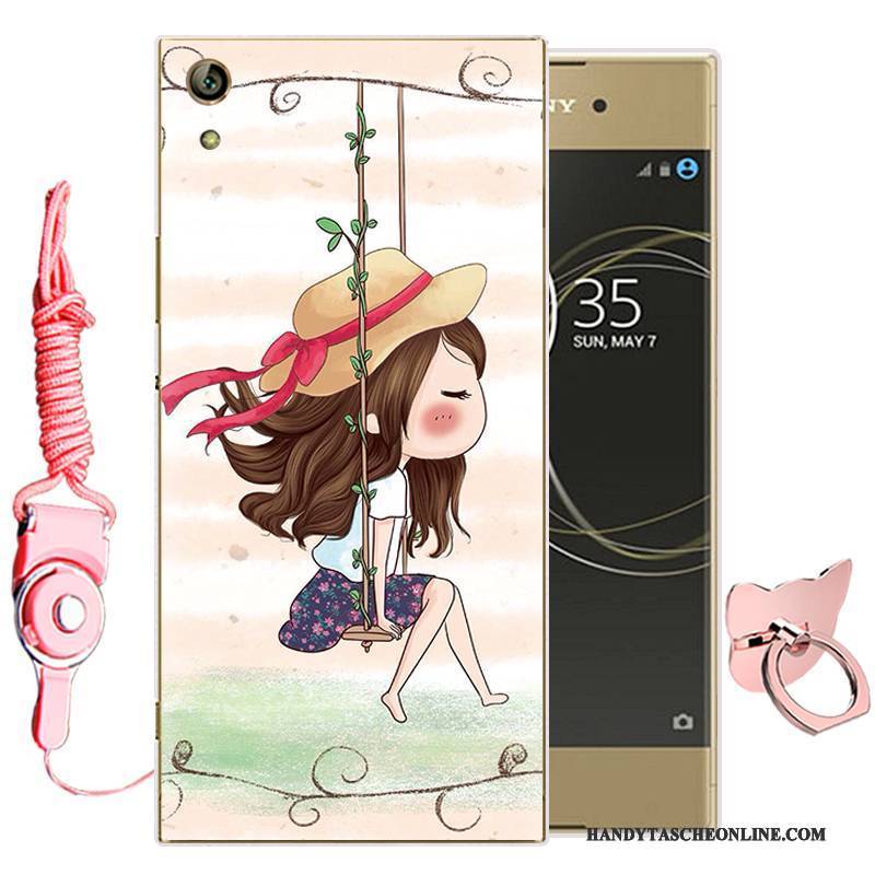 Hülle Sony Xperia L1 Weiche Handyhüllen Grün, Case Sony Xperia L1 Karikatur