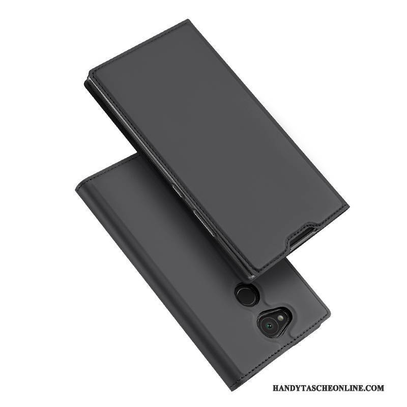 Hülle Sony Xperia L2 Halterung Karte Rosa, Case Sony Xperia L2 Lederhülle Anti-sturz