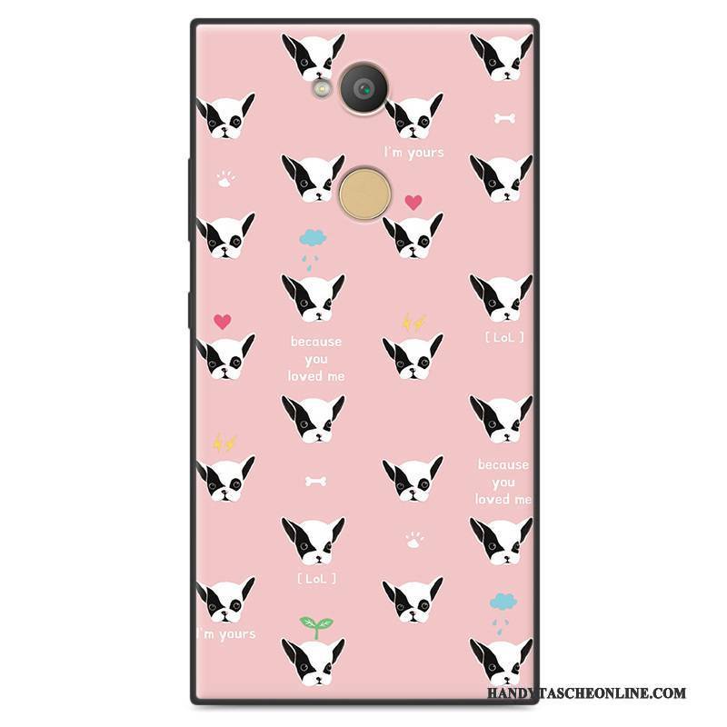 Hülle Sony Xperia L2 Schutz Nubuck Handyhüllen, Case Sony Xperia L2 Karikatur Trend Grün