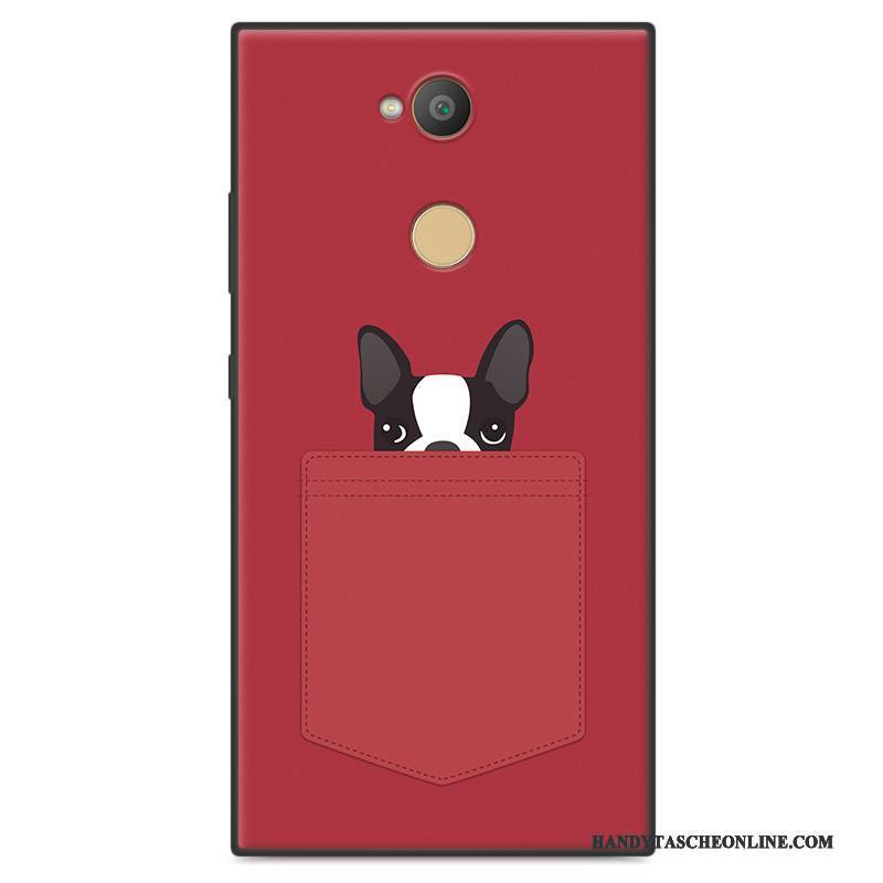 Hülle Sony Xperia L2 Schutz Nubuck Handyhüllen, Case Sony Xperia L2 Karikatur Trend Grün