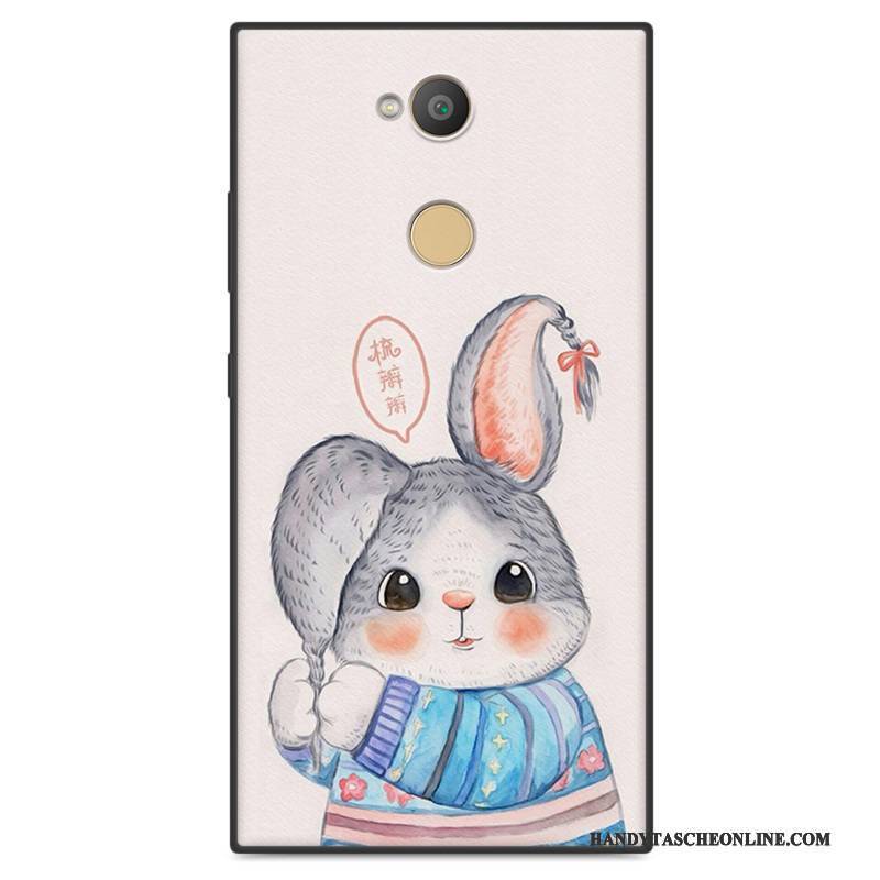 Hülle Sony Xperia L2 Schutz Nubuck Handyhüllen, Case Sony Xperia L2 Karikatur Trend Grün