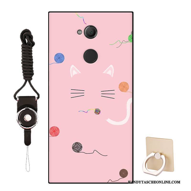 Hülle Sony Xperia L2 Weiche Handyhüllen Angepasst, Case Sony Xperia L2 Karikatur Rosa Muster