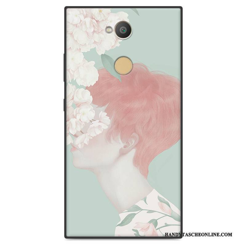 Hülle Sony Xperia L2 Weiche Rosa Kunst, Case Sony Xperia L2 Silikon Handyhüllen Anti-sturz