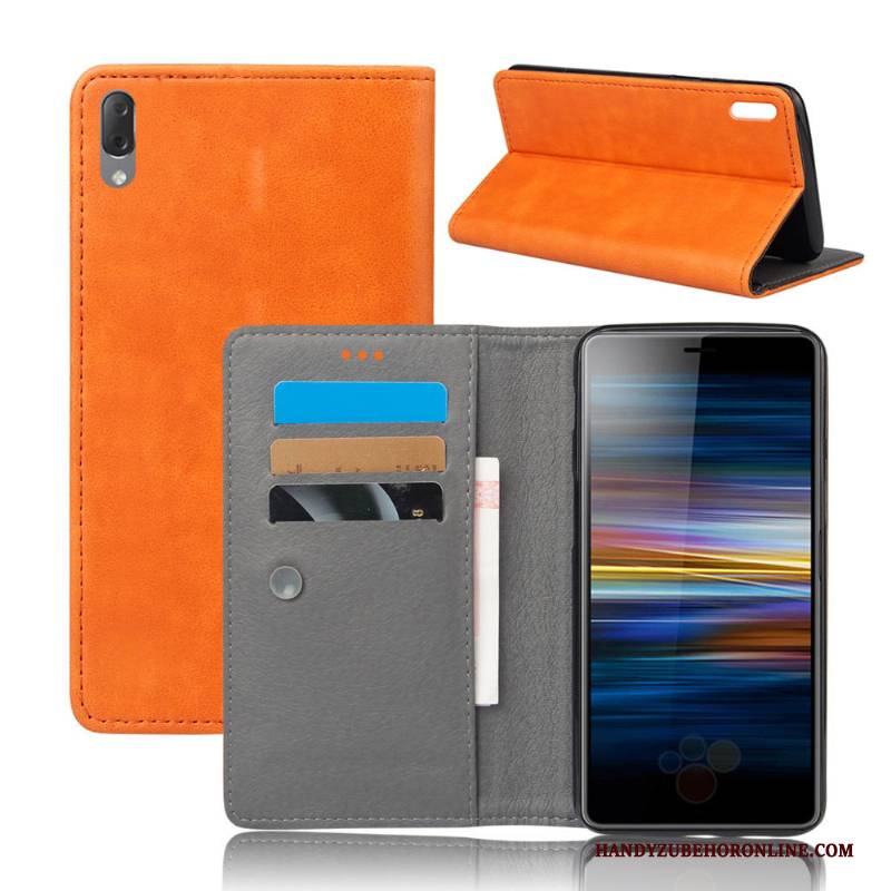 Hülle Sony Xperia L3 Taschen Handyhüllen Qualität, Case Sony Xperia L3 Schutz Rot