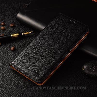 Hülle Sony Xperia M5 Dual Folio Handyhüllen Braun, Case Sony Xperia M5 Dual Leder Business Anti-sturz