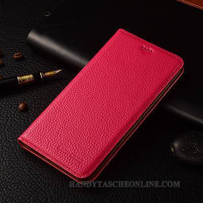 Hülle Sony Xperia M5 Dual Folio Handyhüllen Braun, Case Sony Xperia M5 Dual Leder Business Anti-sturz