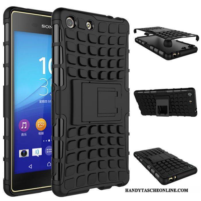 Hülle Sony Xperia M5 Dual Halterung Grün Rutschfest, Case Sony Xperia M5 Dual Schutz Anti-sturz Handyhüllen