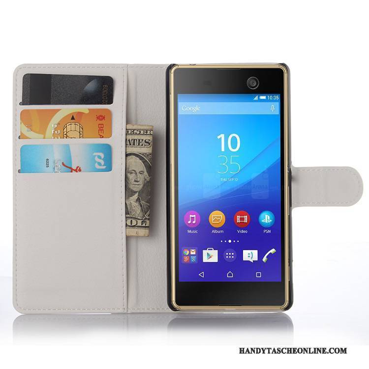 Hülle Sony Xperia M5 Dual Lederhülle Handyhüllen, Case Sony Xperia M5 Dual Schutz