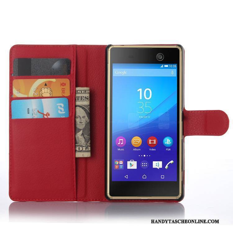 Hülle Sony Xperia M5 Dual Lederhülle Handyhüllen, Case Sony Xperia M5 Dual Schutz