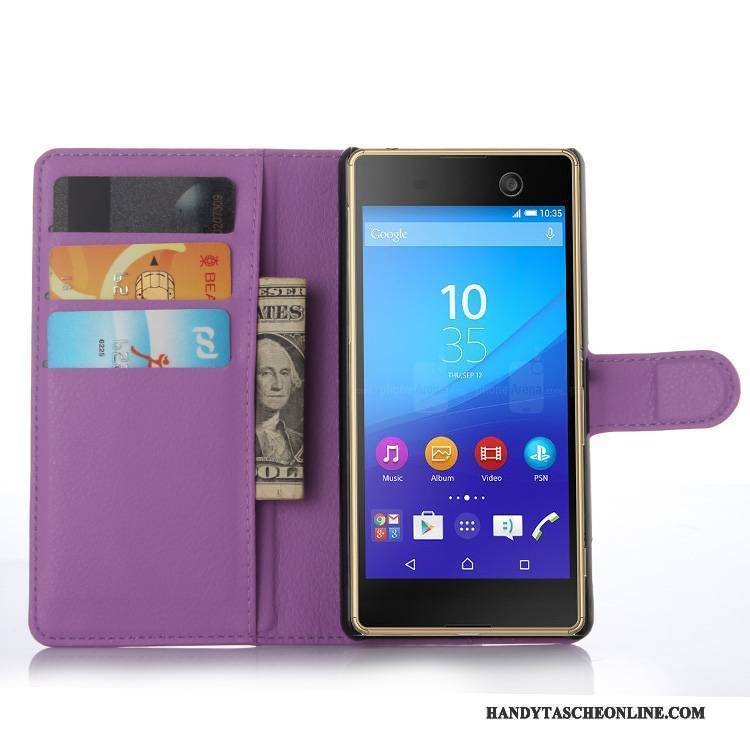 Hülle Sony Xperia M5 Dual Lederhülle Handyhüllen, Case Sony Xperia M5 Dual Schutz