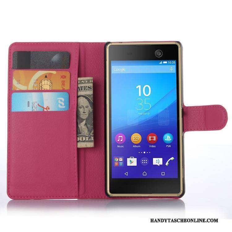 Hülle Sony Xperia M5 Dual Lederhülle Handyhüllen, Case Sony Xperia M5 Dual Schutz