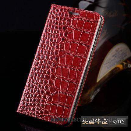 Hülle Sony Xperia M5 Dual Luxus Rot Anti-sturz, Case Sony Xperia M5 Dual Leder Handyhüllen Schwer