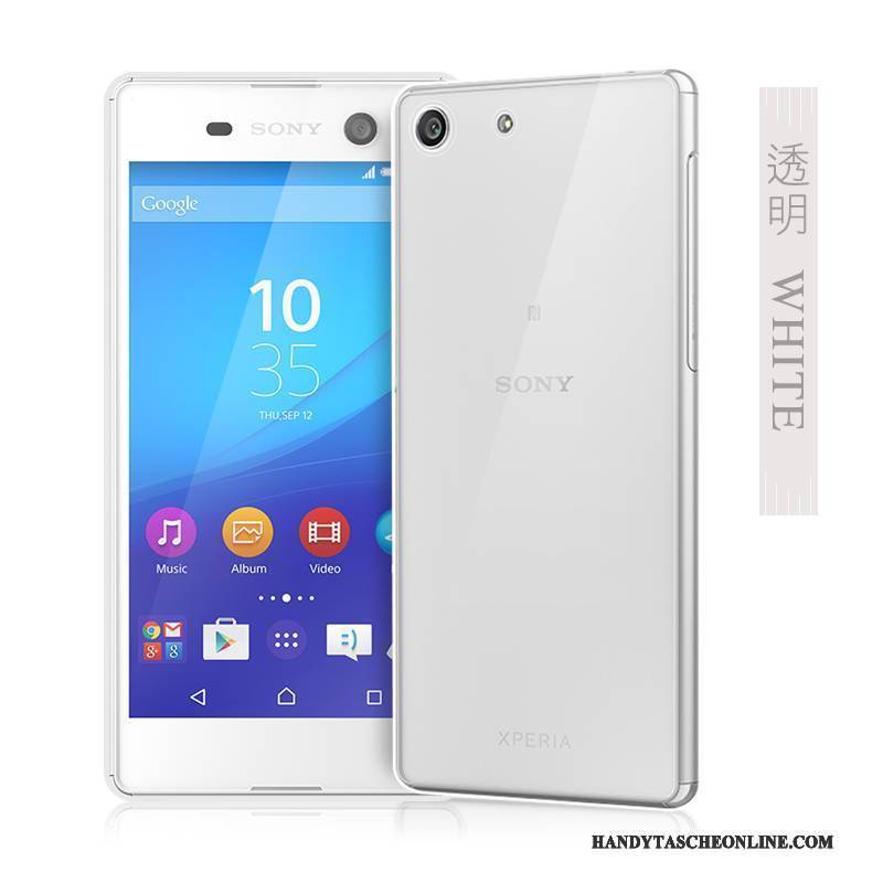 Hülle Sony Xperia M5 Dual Silikon Handyhüllen Groß, Case Sony Xperia M5 Dual Weiche Transparent Rosa