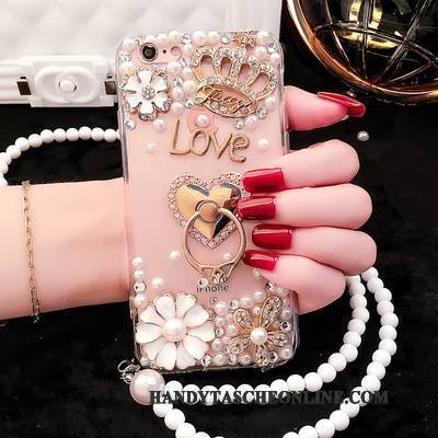 Hülle Sony Xperia M5 Dual Strass Rosa Handyhüllen, Case Sony Xperia M5 Dual Schutz Anti-sturz Trend